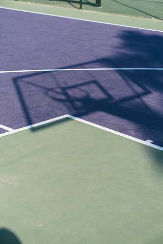 tennis court purple and grey basketball court sport